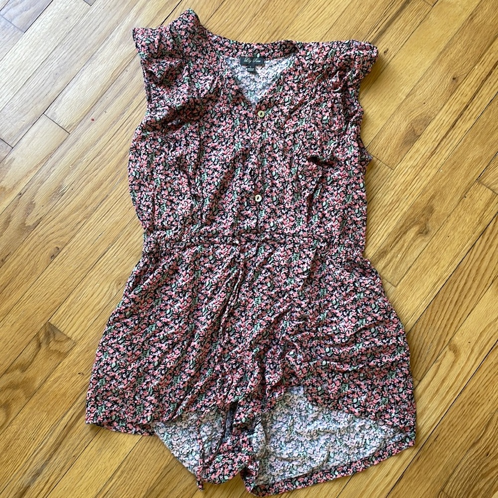 Lily Rose Juniors Button up Romper Size L